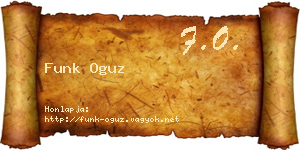 Funk Oguz névjegykártya